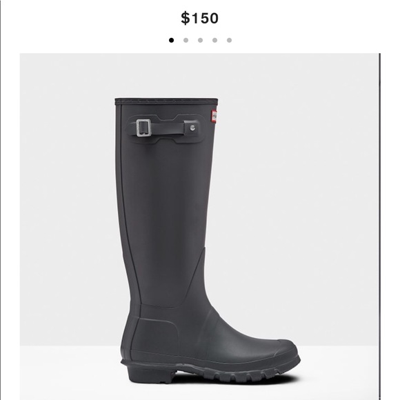 **WORN ONCE** OFFERING FREE SHIPPING hunter boots - Picture 1 of 3